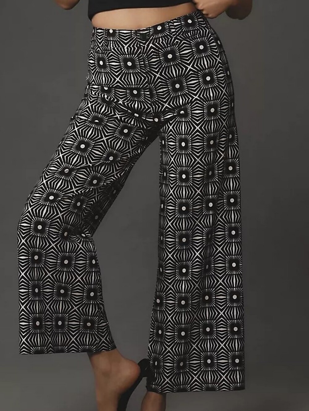 Anthropologie Ettie High-Rise Crop Wide Leg Pants Maeve Printed Ed 26

Maeve